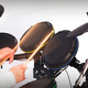 Illustration for article titled Premium iRock Band 2/i Drum Kit Surfaces: Badass Is The Word Youre Looking For